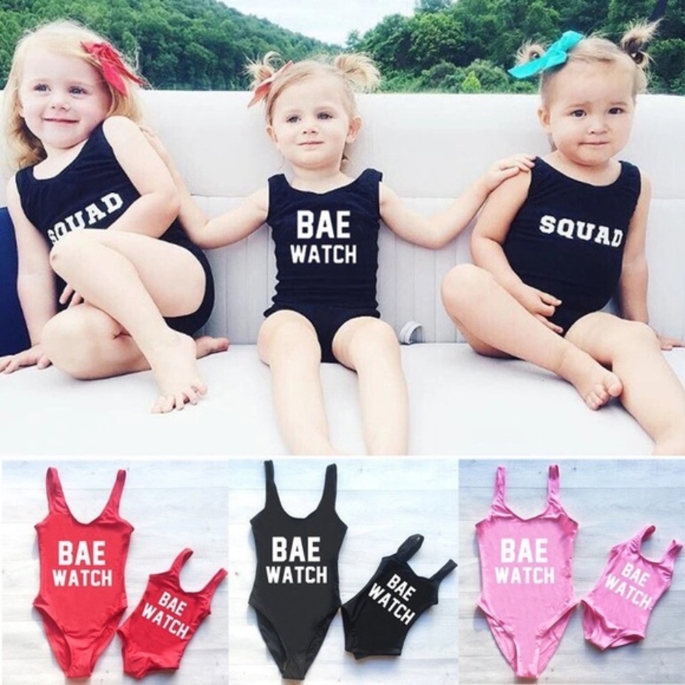Matching Moms And Daughter Swimsuit